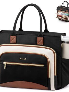 Work Tote Bags for Women,Laptop Tote Bag for Women With Large Cup Holder,Teacher